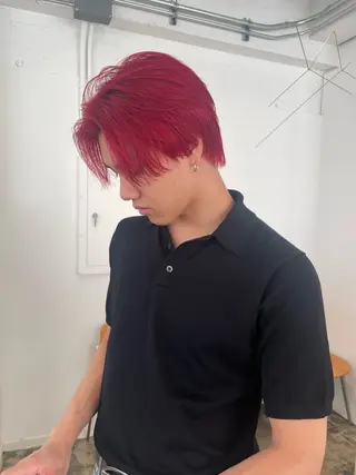 ショート カラー メンズ Terve.竹内 視咲のヘアスタイル