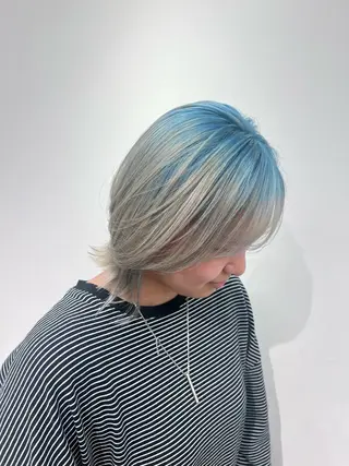 ミディアム カラー 篠原 海のヘアスタイル
