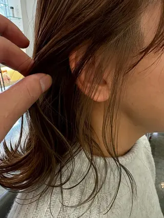 セミロング カラー hair・do ✂︎　原口 侑大のヘアスタイル