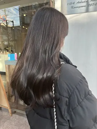 ロング カラー レイヤーカット🌈 透明感カラー🌷ユリのヘアスタイル