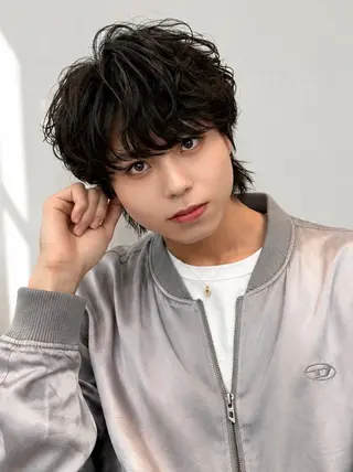 ミディアム カラー パーマ ヘアアレンジ メンズ メンズZina代表 田端 麗治のヘアスタイル