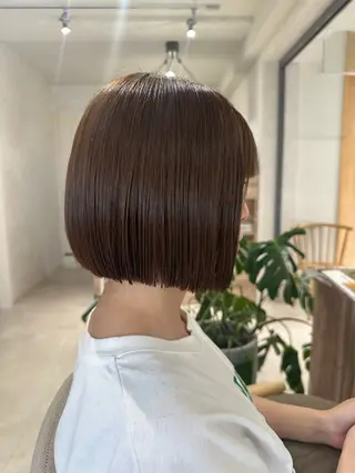 カラー 🎀似合わせカット/ ボブ/佐瀬千枝🎀のヘアスタイル