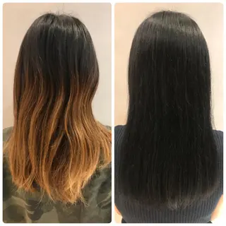 ロング カラー 土佐 優奈のヘアスタイル