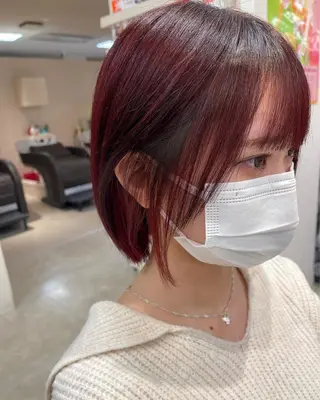 ショート カラー 髪質改善・縮毛矯正 年間1500名担当♪のヘアスタイル