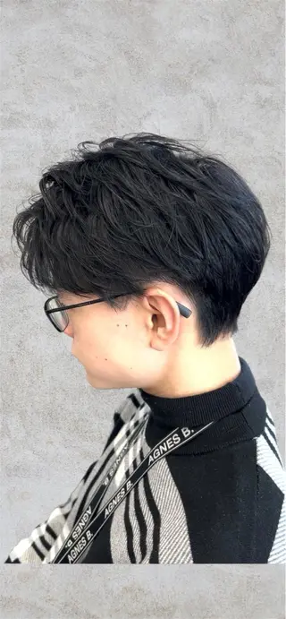 ショート メンズ 札幌栄町メンズパーマ 近藤かなたのヘアスタイル