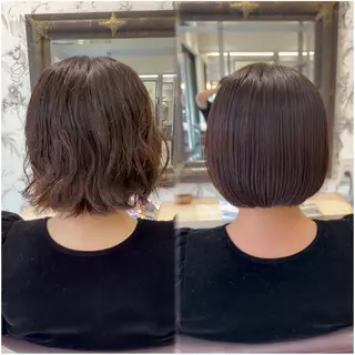 ショート 髪質改善縮毛矯正 ◽️河野泰貴のヘアスタイル