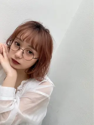 ショート カラー ヘアアレンジ 銀座メンズ専門🖤 叶奈々のヘアスタイル