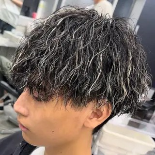 ミディアム カラー ヘアアレンジ メンズ fifth 石川 凪のヘアスタイル