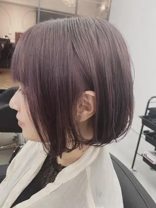 ミディアム 豊中駅3分eha レッスンモデルのヘアスタイル