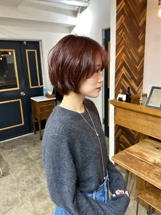 ショート NAGISA髪質改善 &透明感カラー🪞のヘアスタイル