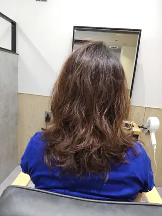 セミロング パーマ GO TODAY SHINのヘアスタイル