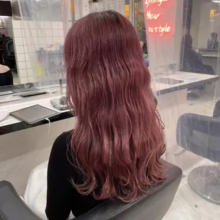 ロング 🎀愛されピンク ラベンダー💜ゆいのヘアスタイル