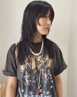 セミロング カラー 村上雅人 ナチュラルモードのヘアスタイル