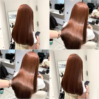 セミロング カラー カジュアルを女っぽく 𝗮𝘆𝗮𝗰𝗼のヘアスタイル