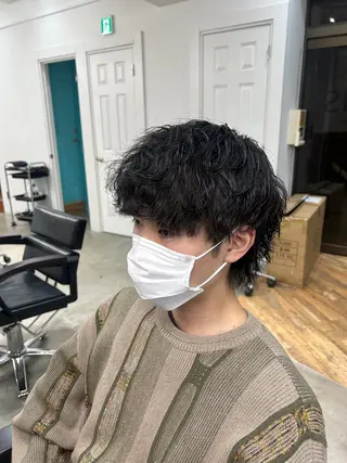 パーマ メンズ ナチュラル大人っぽい スタイル MAORIのヘアスタイル
