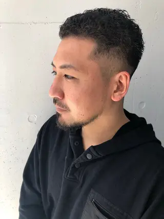 ショート パーマ メンズ moro 丁寧なカウンセリングのヘアスタイル