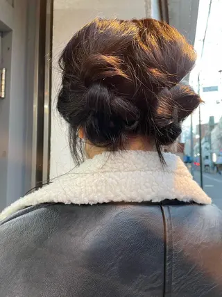 ミディアム カラー ヘアアレンジ KYOKA .のヘアスタイル