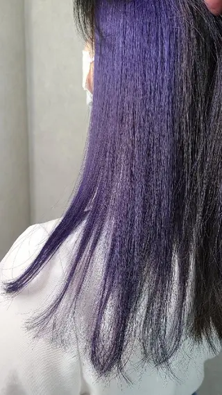 セミロング グラデ❣️インナー 派手髪Fumiyoのヘアスタイル