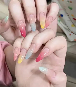 ネイル candy nail 韓国風ワンホンネイルのネイルデザイン