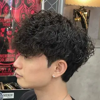 ショート パーマ メンズ メンズ専門🥸 フェード特化 涼太のヘアスタイル
