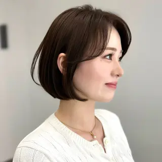 ショート 韓国ボブ/縮毛矯正 似合わせ/神山のヘアスタイル