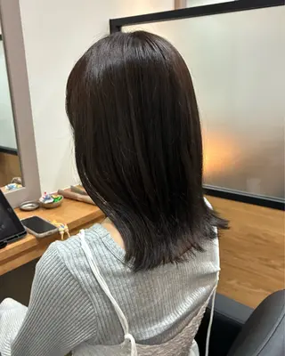 ミディアム 柴田真衣 /ナチュラル/半個室のヘアスタイル