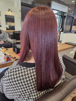 ロング カラー 関口 友菜のヘアスタイル