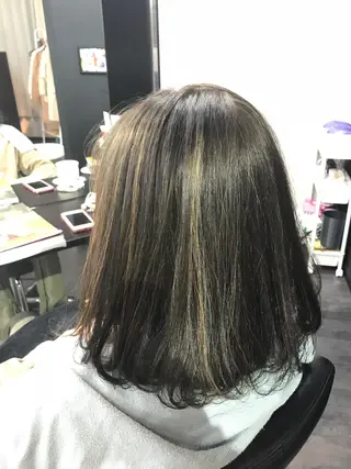 ミディアム カラー ハイライト/髪質改善 ans/黒木 和大のヘアスタイル