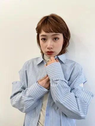 ショート 朝がラクになるパーマ トウバルタイキのヘアスタイル