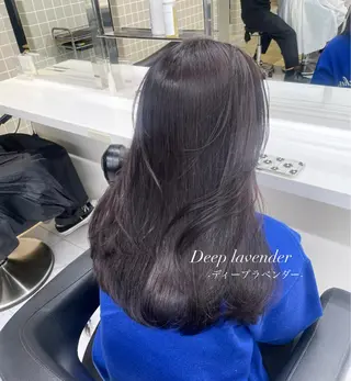 ロング カラー 抜け感レイヤー︴ ニュアンスカラーのヘアスタイル