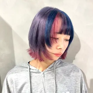 カラー デザインカラー/パー マ🦖外岡咲希🦖のヘアスタイル