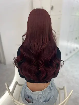 ロング 🍒韓国y2k暖色 NO.1🍒REAのヘアスタイル