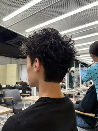 ショート メンズ シャドウパーマ/ ルーズパーマ/メンズのヘアスタイル
