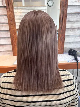 セミロング カラー 平山 唯翔のヘアスタイル