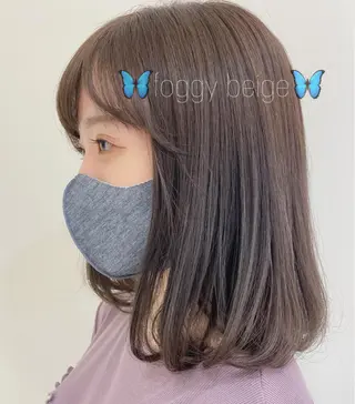 ミディアム カラー 銀座メンズ専門🖤 叶奈々のヘアスタイル