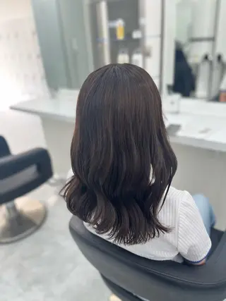セミロング カラー ヘアアレンジ Zina熊本🫧 Kurehaのヘアスタイル