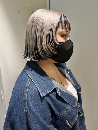 ショート カラー ヘアアレンジ 💟Opus // Mizuki🐕のヘアスタイル