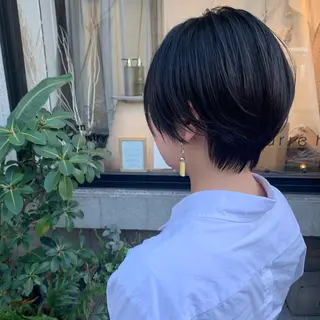 ショート 艶髪color💎髪 質改善ストレート大吉のヘアスタイル