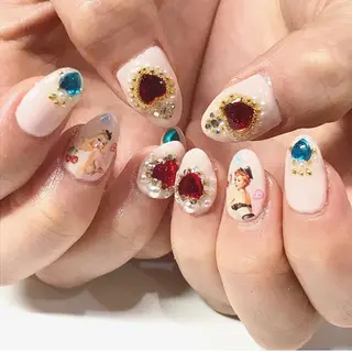 ネイル 渋谷/チップ長さ出し 👑アプレgel-xのネイルデザイン