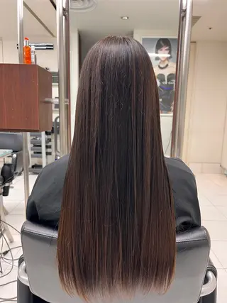 ロング カラー 小野 達己のヘアスタイル