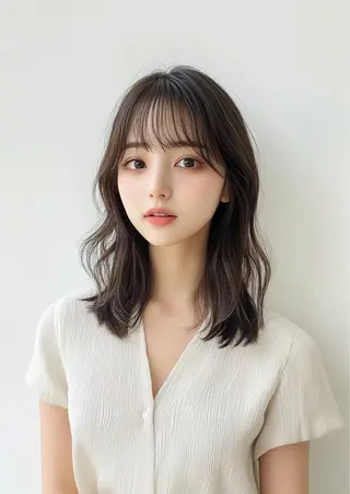ミディアム 【レイヤー特化】 ミディアム/深川諒のヘアスタイル