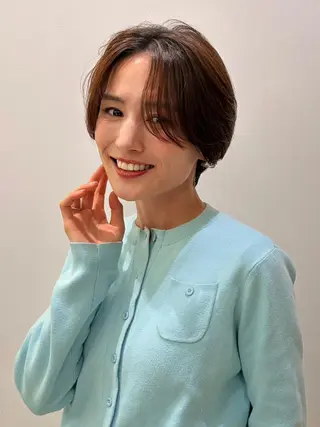 ショート レイヤー🍒ウルフ 🤎店長anju🪽のヘアスタイル