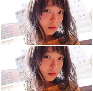 セミロング MI NAのヘアスタイル