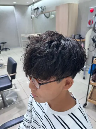 パーマ メンズ 💠メンズ縮毛矯正 /パーマ💠林慶太のヘアスタイル
