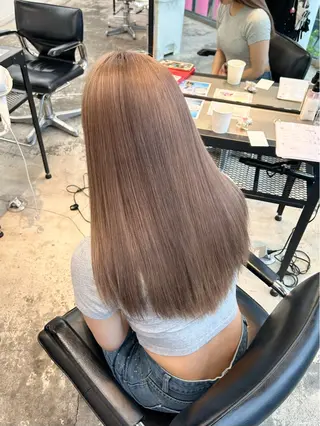 ロング カラー ヘアアレンジ 🎀ブリーチ×艶髪 🎀 ♡さや♡のヘアスタイル