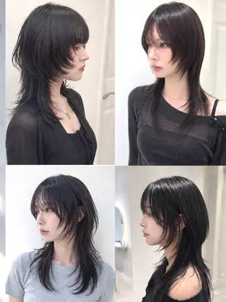 ロング ウルフカット/ 縮毛矯正💙maiのヘアスタイル