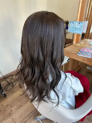 ロング カラー Agu hair 木間のヘアスタイル