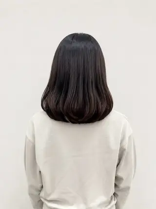 ミディアム カラー パーマ 縮毛矯正✨ストカール ✨髪質改善✨山下のヘアスタイル