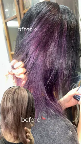 カラー MI KUのヘアスタイル