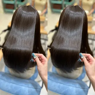 ロング 髪質改善🩵縮毛矯正 代々木/木下のヘアスタイル